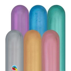 Assortiment Ballons à Sculpter Chrome Qualatex 
