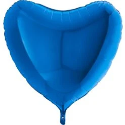 Ballon Alu Coeur Bleu 