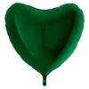 Ballon Alu Coeur Vert Foncé 