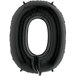 Ballon Chiffre 0 Noir 