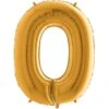 Ballon Chiffre 0 Or 