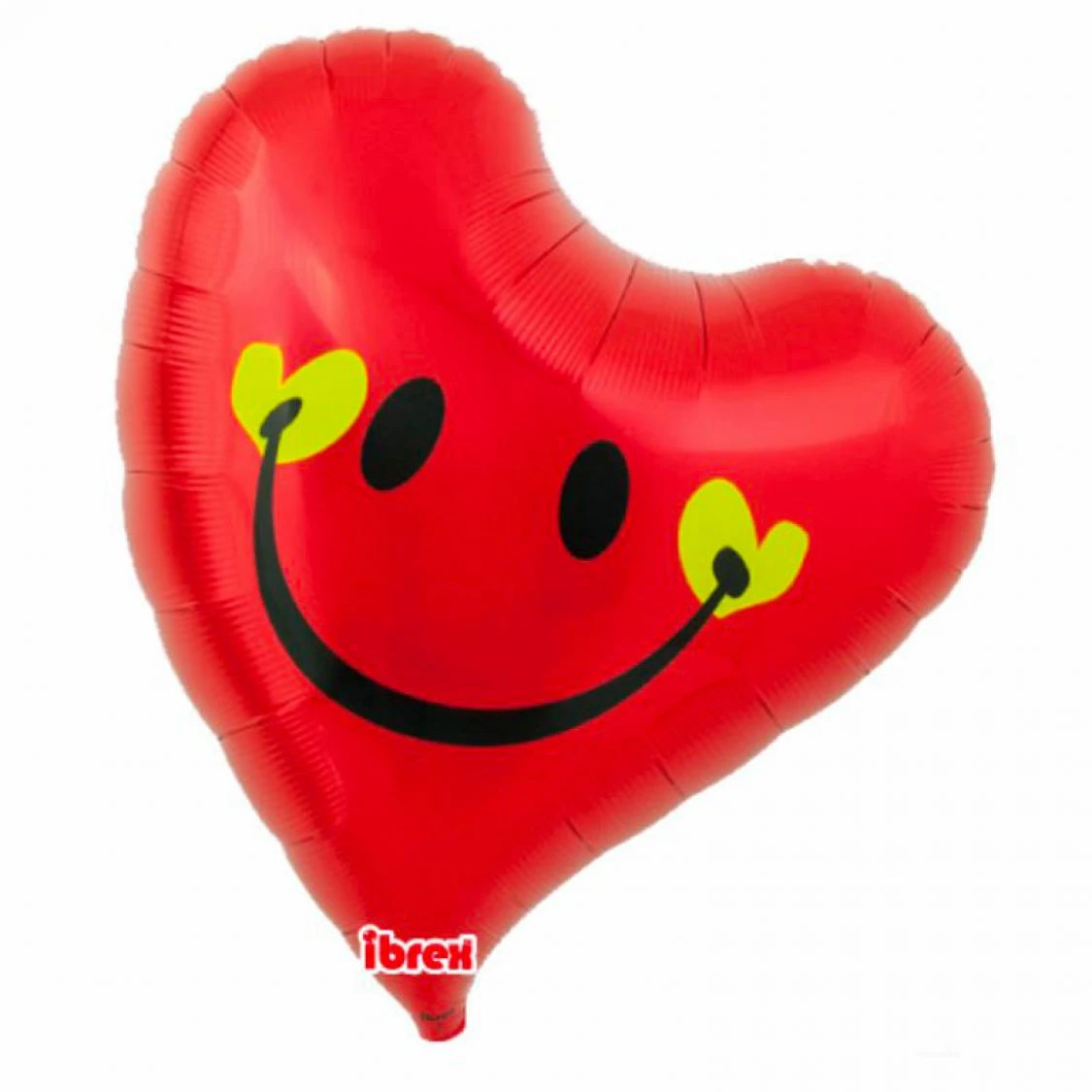 Ballon Mylar Coeur Sweet Smiley Rouge 1 Ballon Mylar Coeur Sweet Smiley Rouge