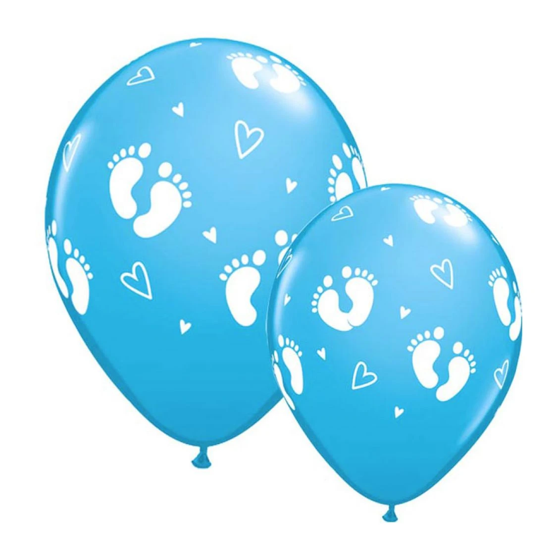 Ballon Baby Pieds Bleus Latex 1 Ballon Baby Pieds Bleus Latex
