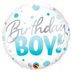 Ballon Birthday Boy Confettis 