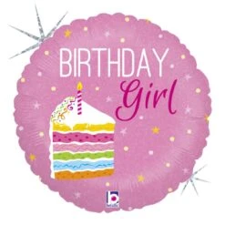 Ballon Birthday Girl Rose 