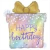 Ballon Boite Cadeau Happy Birthday 