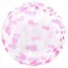 Ballon Bubble Confettis Pink 