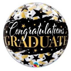 Ballon Bubble Graduate Black 