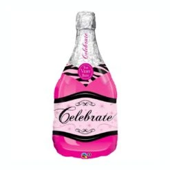 Ballon Bouteille Rose Célébrate Géant 