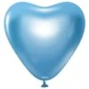 Ballon Coeur Chrome Bleu Kalisan 