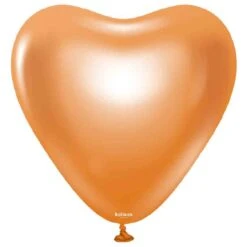 Ballon Coeur Chrome Cuivre Kalisan 