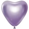 Ballon Coeur Chrome Violet Kalisan 