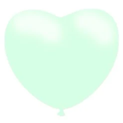 Ballon Coeur Macaron Vert 