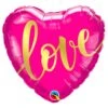 Ballon Coeur Love Fushia 