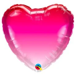 Ballon Mylar Coeur Rose Dégradé 