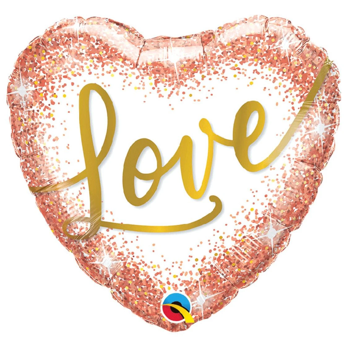 Ballon Coeur Love Rose Gold Dots 1 Ballon Coeur Love Rose Gold Dots