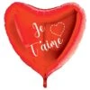 Ballon Coeur Rouge Je T'aime 