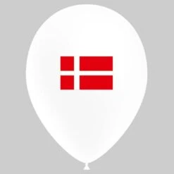 Ballon Drapeau Danemark (latex) 