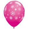 Ballon Flocons Tout Autour Fushia 