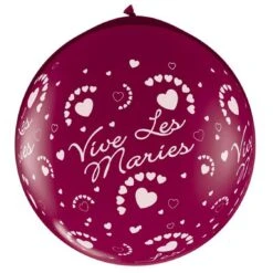 Ballon Géant Vives Les Mariés Qualatex (Air) Différents Coloris 