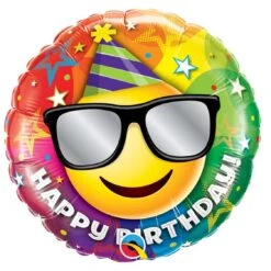 Ballon Happy Birthday Smiley 