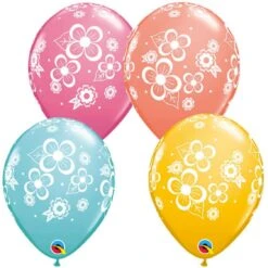 Ballon Latex Fleurs Florales 
