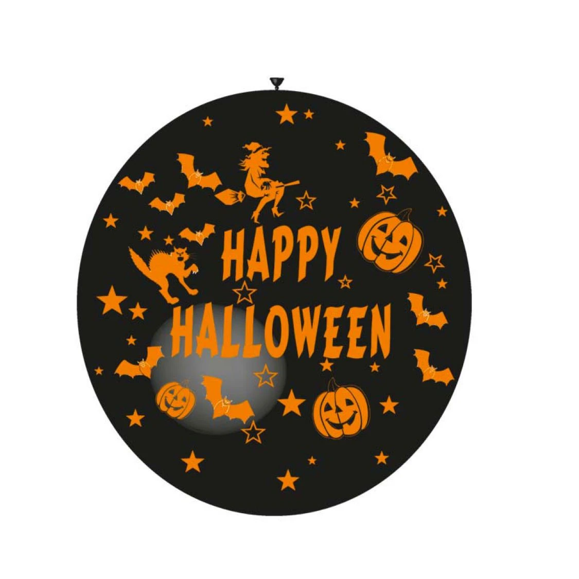 Ballon Géant Happy Halloween Orange Ou Noir (air) 2 Ballon Géant Happy Halloween Orange Ou Noir (air) – Image 2
