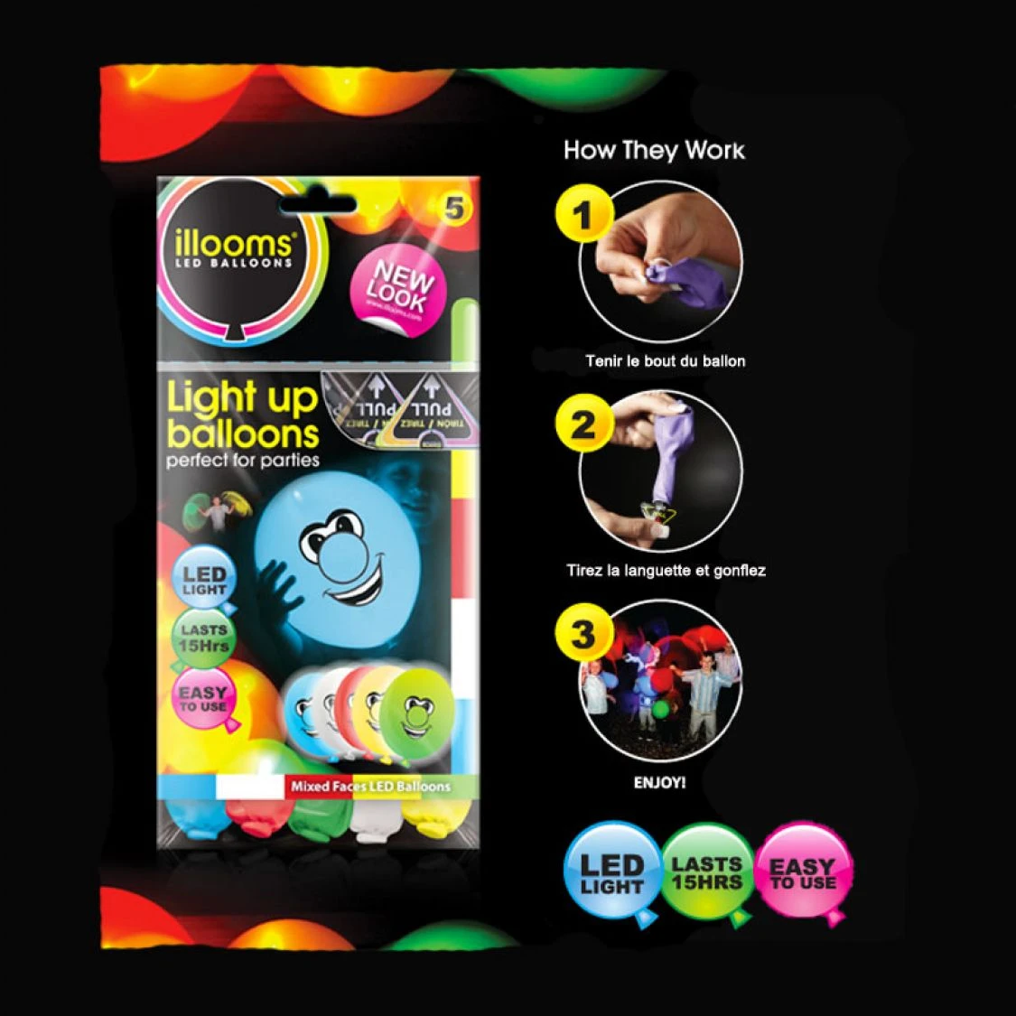 Ballon Lumineux Happy Birthday 2 Ballon Lumineux Happy Birthday – Image 2