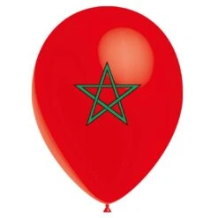 Ballon Drapeau Maroc (latex) 