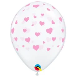Ballon Multi Coeurs Diamond & Rose 