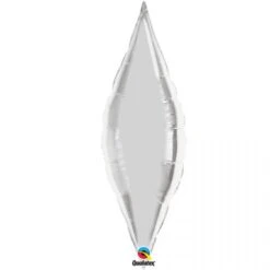 Ballon Mylar Pointe Argent (taper) 