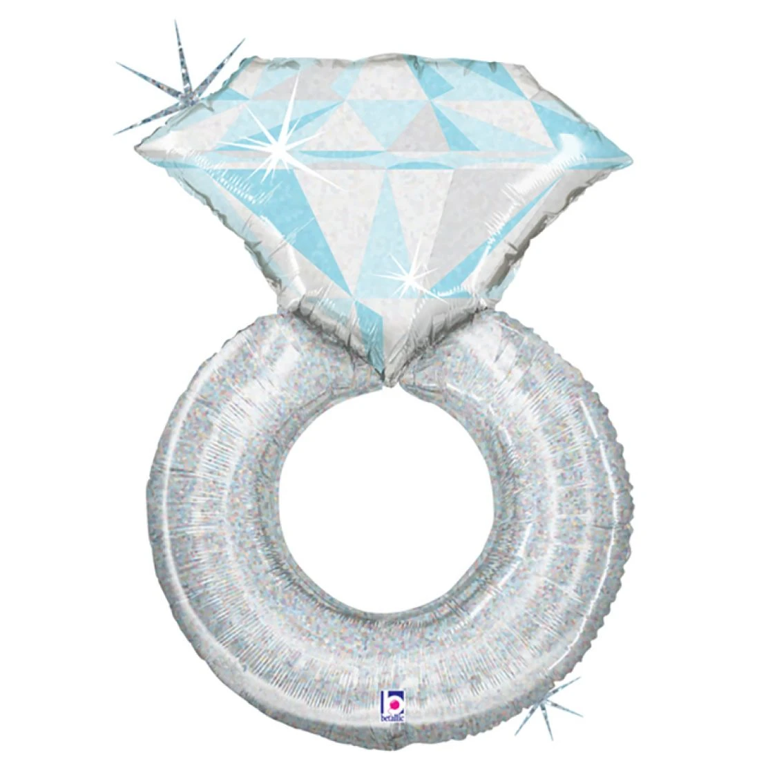 Ballon Bague Solitaire Argent 1 Ballon Bague Solitaire Argent