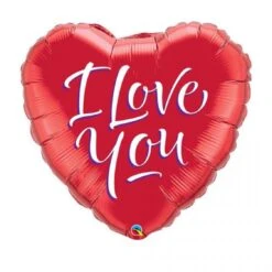 Ballon Coeur I Love You Rouge