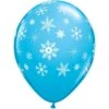 Ballon Flocons Tout Autour Bleu 