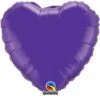 Ballon Mylar Coeur Violet (Quartz Purple) 