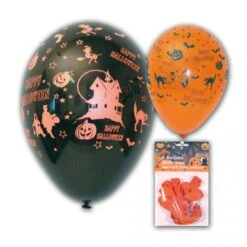 Ballon Halloween Noir Ou Orange 
