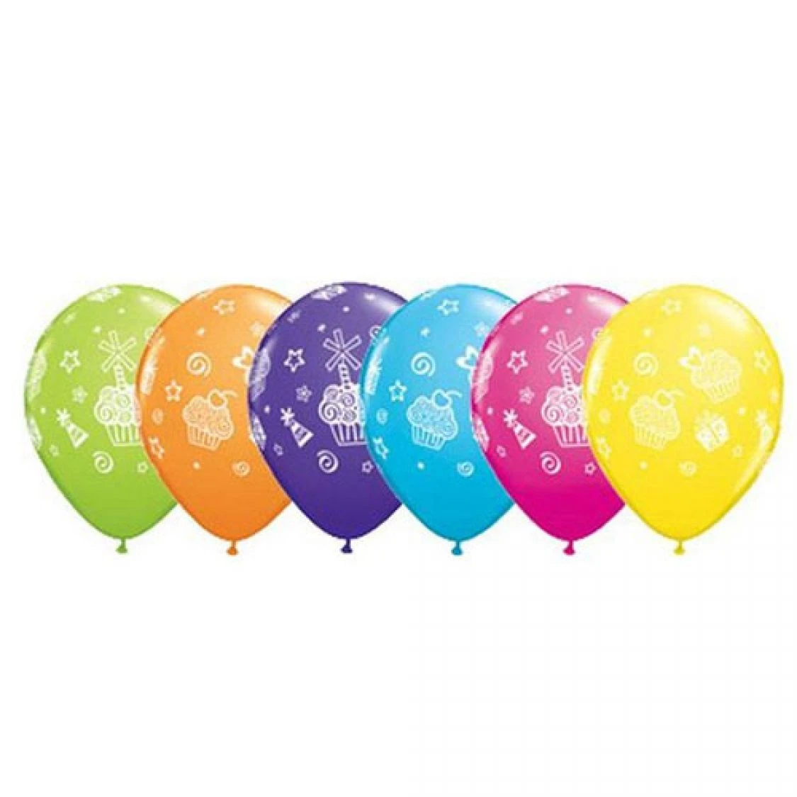 Ballon Cupcakes Qualatex Assortiment Tropical 2 Ballon Cupcakes Qualatex Assortiment Tropical – Image 2