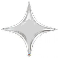 Ballon Mylar étoile Design Argent (Starpoint) 40'' 