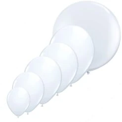 Ballon Blanc (White) Qualatex  -Déguisement Magique Promos Magasin ballons blancs qualatex