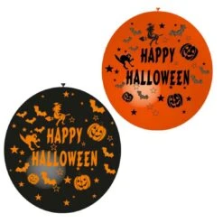 Ballon Géant Happy Halloween Orange Ou Noir (air) 