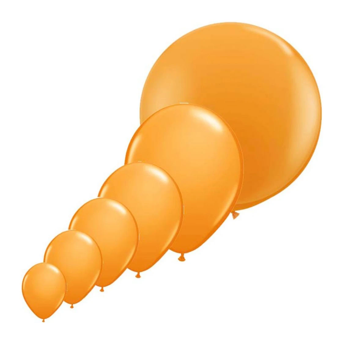Ballon Orange (Orange) Qualatex 3 Ballon Orange (Orange) Qualatex – Image 3