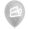 Ballon Bonne Année Tout Autour Coloris Argent 