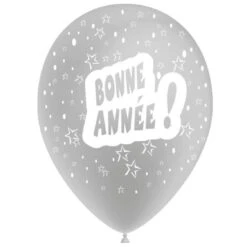 Ballon Bonne Année Tout Autour Coloris Argent 