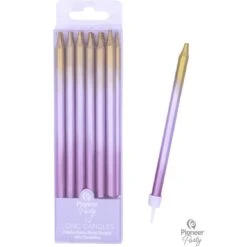 Bougies Anniversaire Gold Ombre 