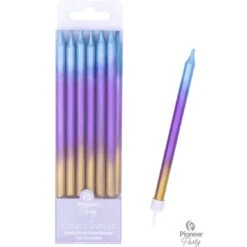 Bougies Anniversaire Rainbow Ombre 