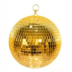 Boule Disco à Facettes Dorée 