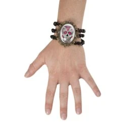 Bracelet Médaillon Day Of The Dead 