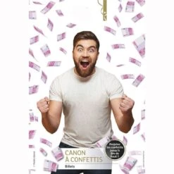 Canon à Confettis Euros (par 12) 