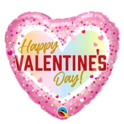 Ballon Coeur Valentine Day Confettis 