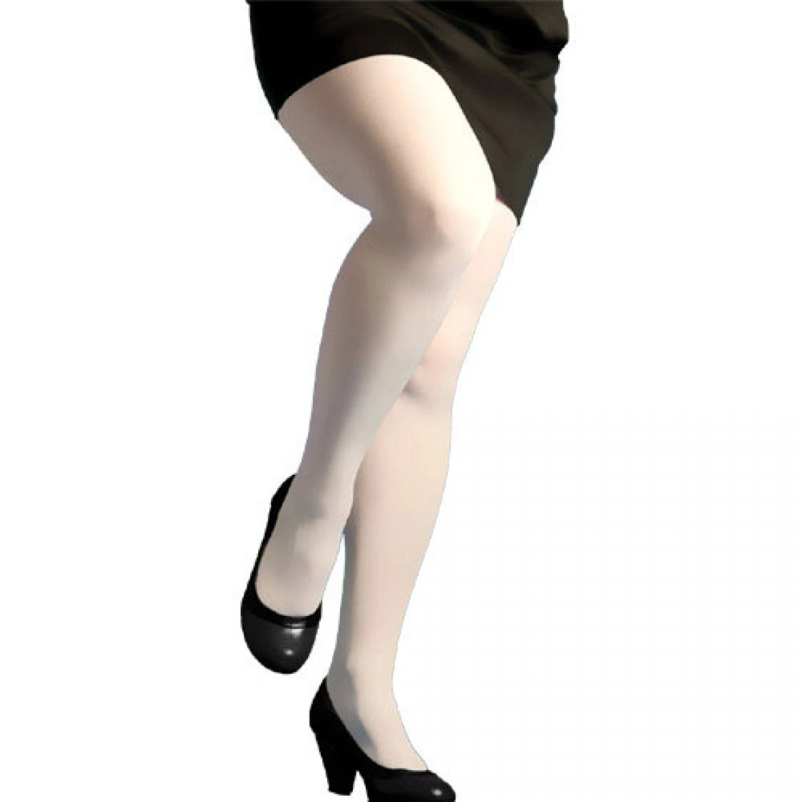 Collant Opaque Blanc 1 Collant Opaque Blanc